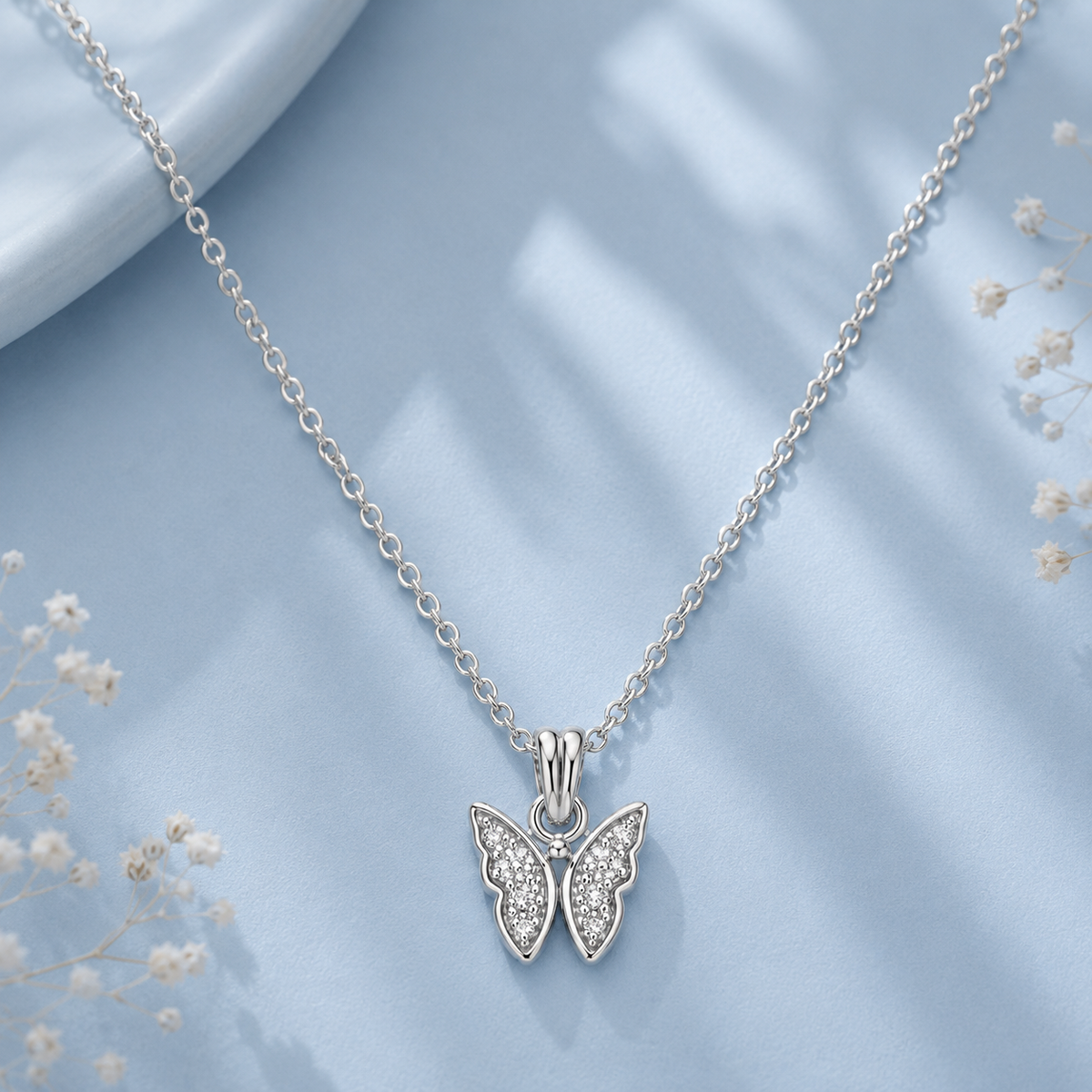 Silver Flutter Pendant
