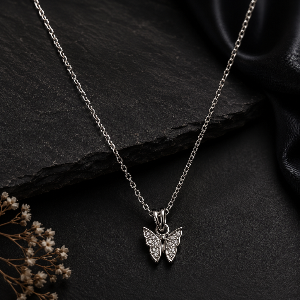 Silver Flutter Pendant