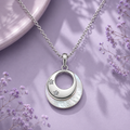 Silver Infinity Circle Pendant