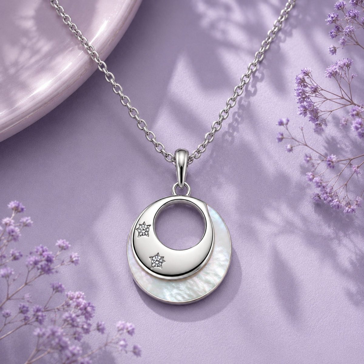 Silver Infinity Circle Pendant