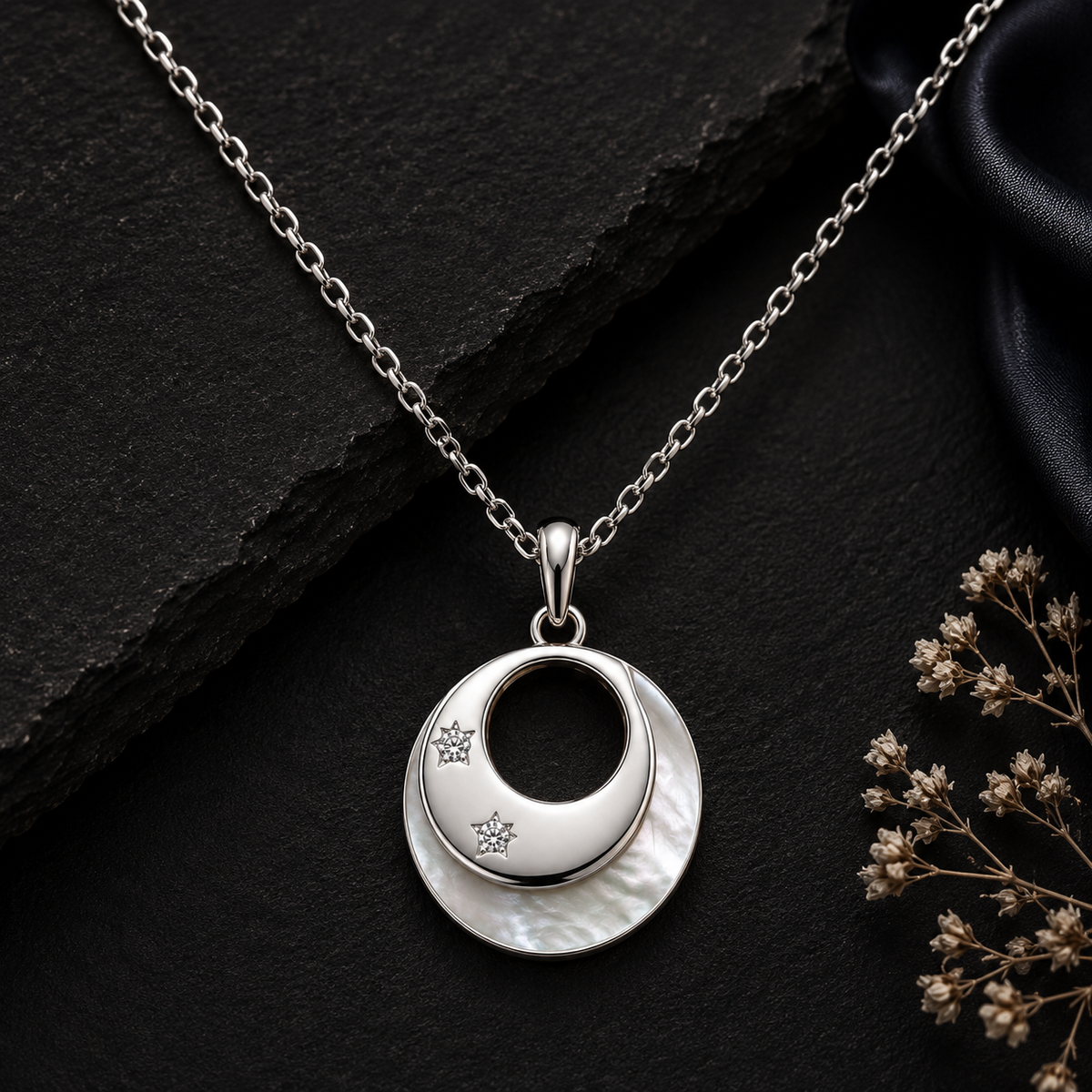 Silver Infinity Circle Pendant