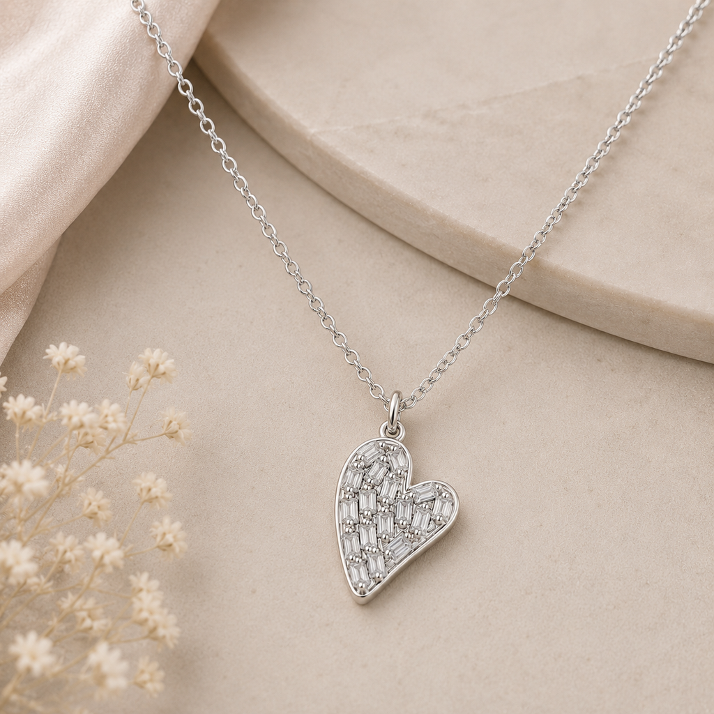 Silver Lumina Heart Pendant