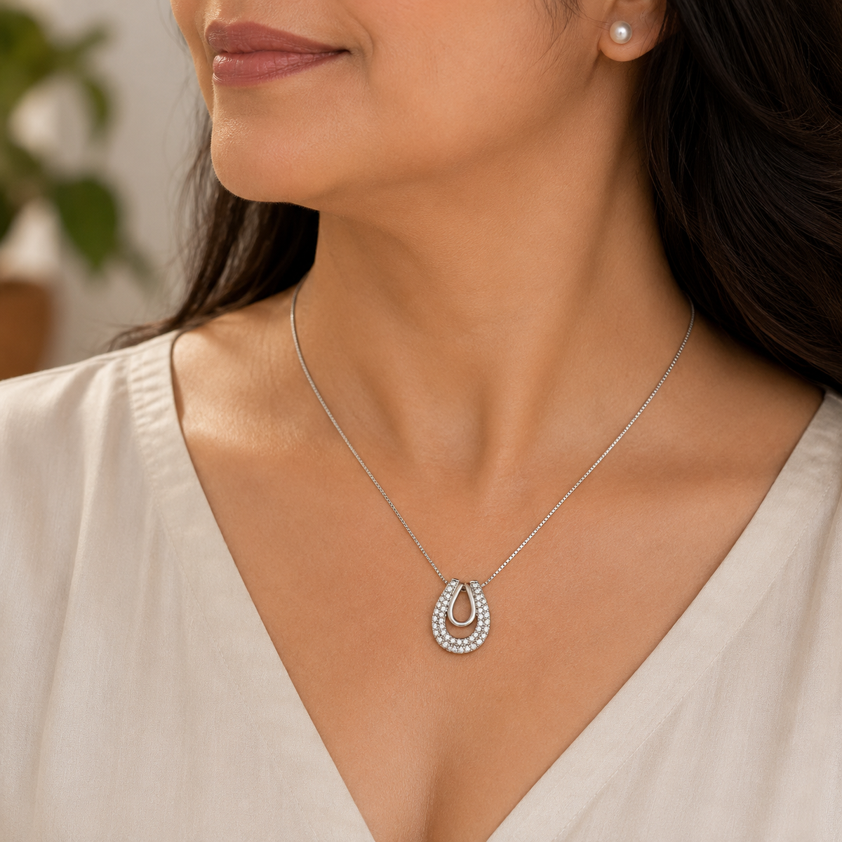 Silver Radiant Luck Pendant