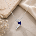 Silver Ocean Whisper Dolphin Pendant