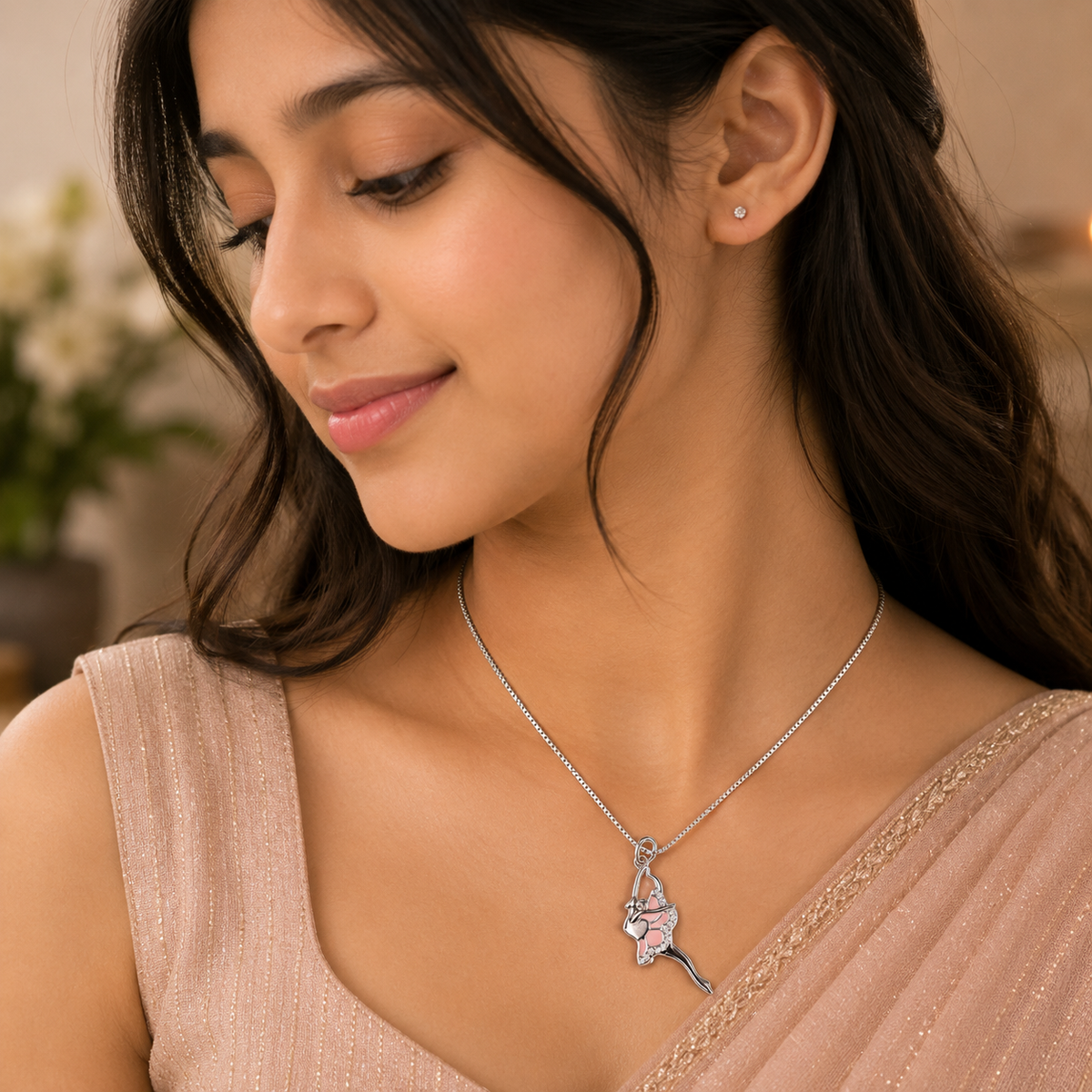 Silver Etoile Ballerina Pendant