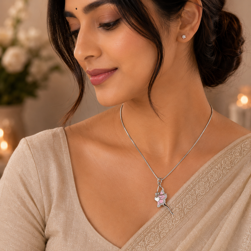Silver Etoile Ballerina Pendant
