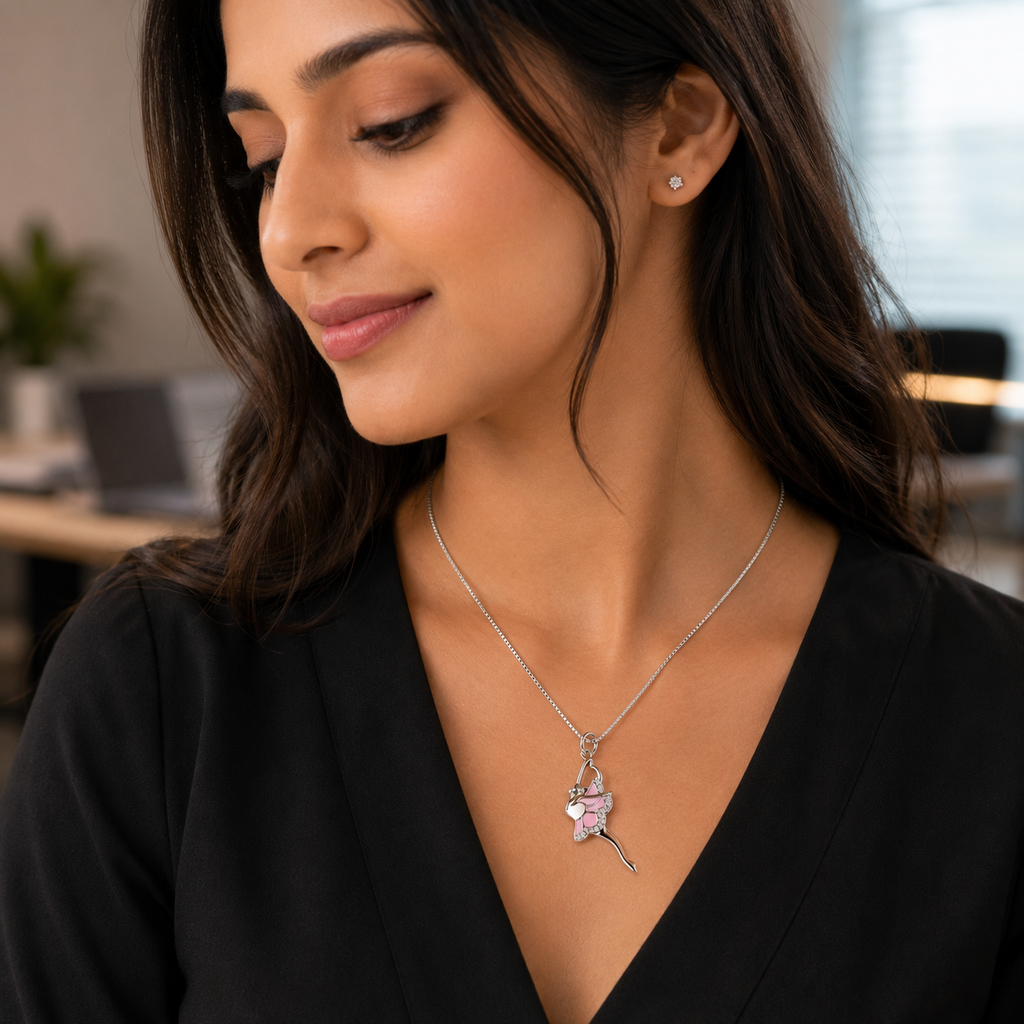 Silver Etoile Ballerina Pendant