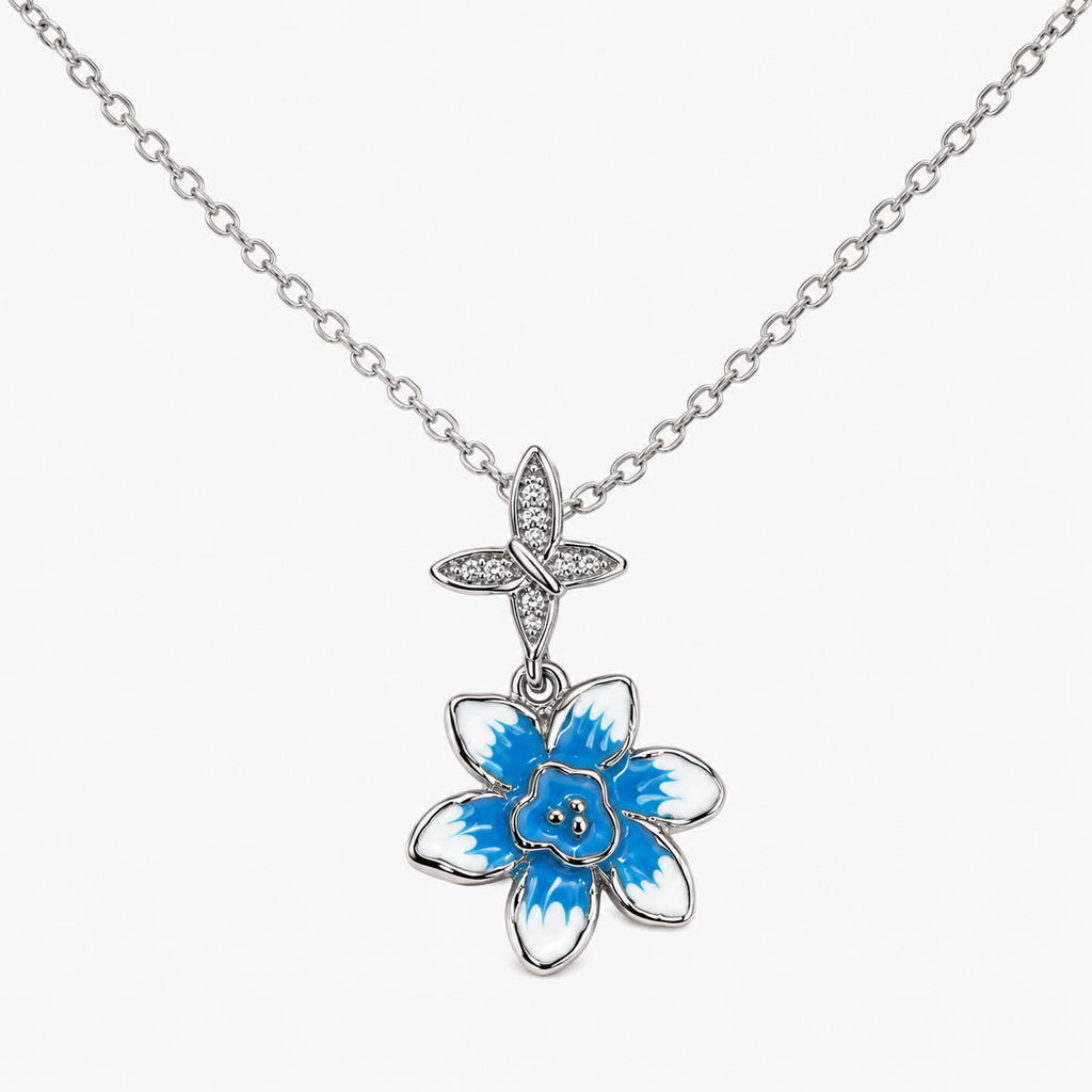 Silver Floral Bloom Pendant