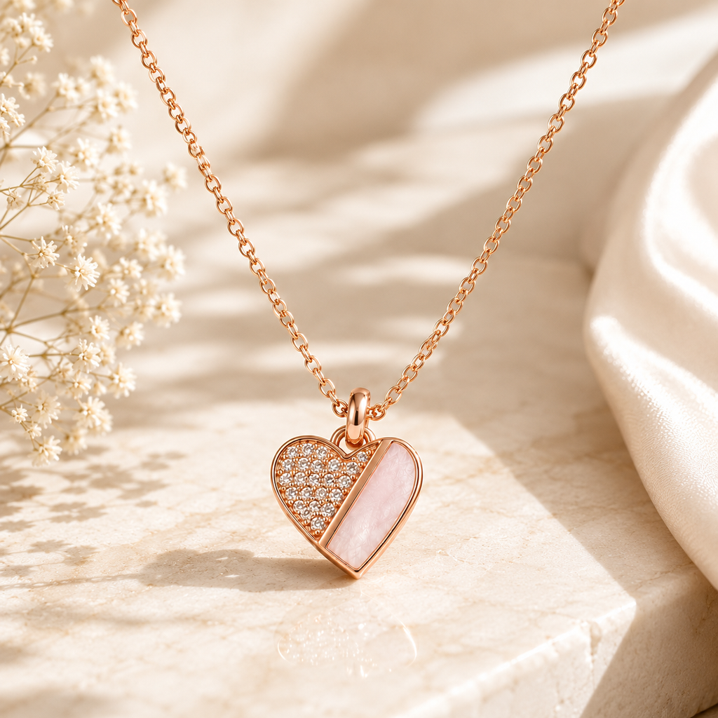 Rose Gold Grace heart