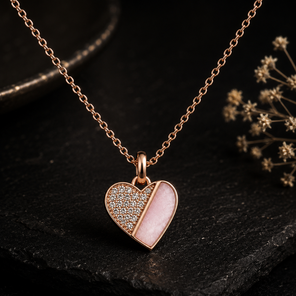 Rose Gold Grace heart