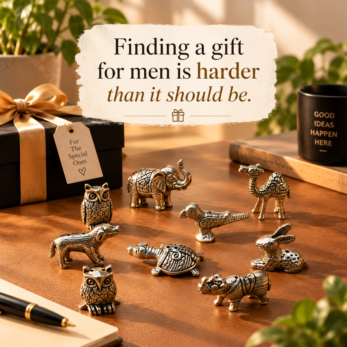 Set of 8 Miniature Animal Figurines for Gifts & Home Decor